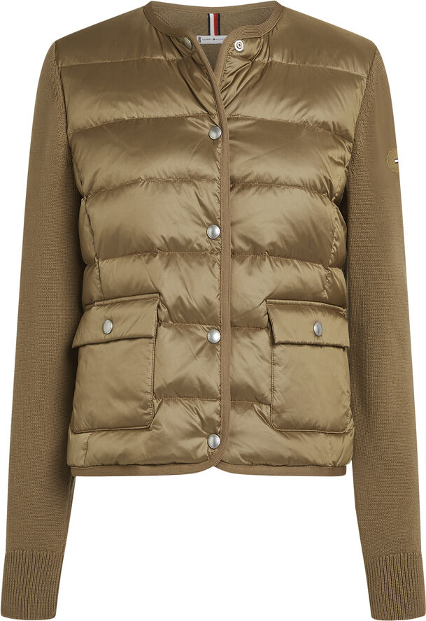 Tommy Hilfiger UL DOWN KNIT MIX JKT Hickory