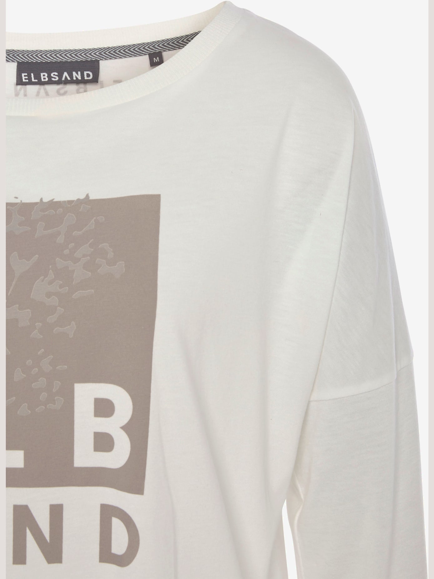 T-shirt manches longues large encolure ronde