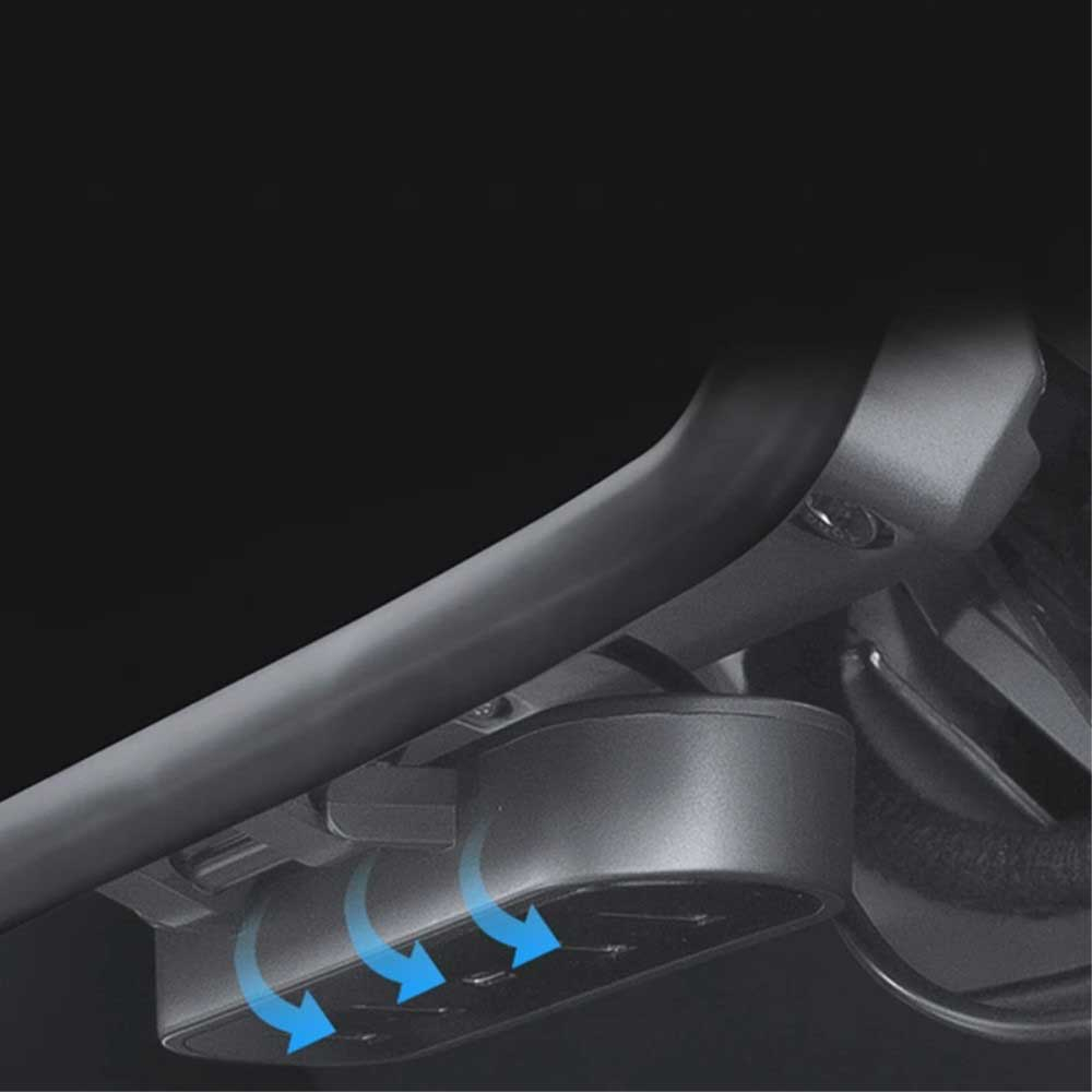 Tesla Model 3 / Y USB 3.0 Multiport Adapter Hub mit USB C / 4x USB A für unter dem Bildschirm - Schwarz