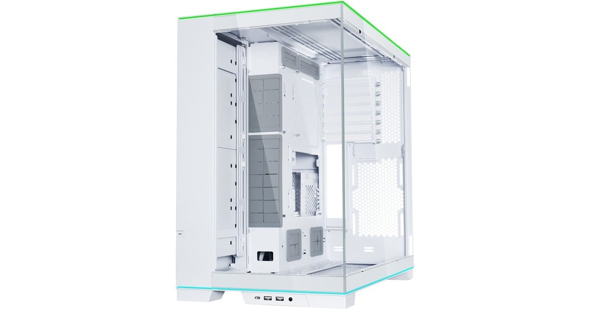 Lian LiO11 Dynamic EVO RGB midi tower behuizing  (Wit | 2x USB-A | 1x USB-C | RGB | Tempered Glass)