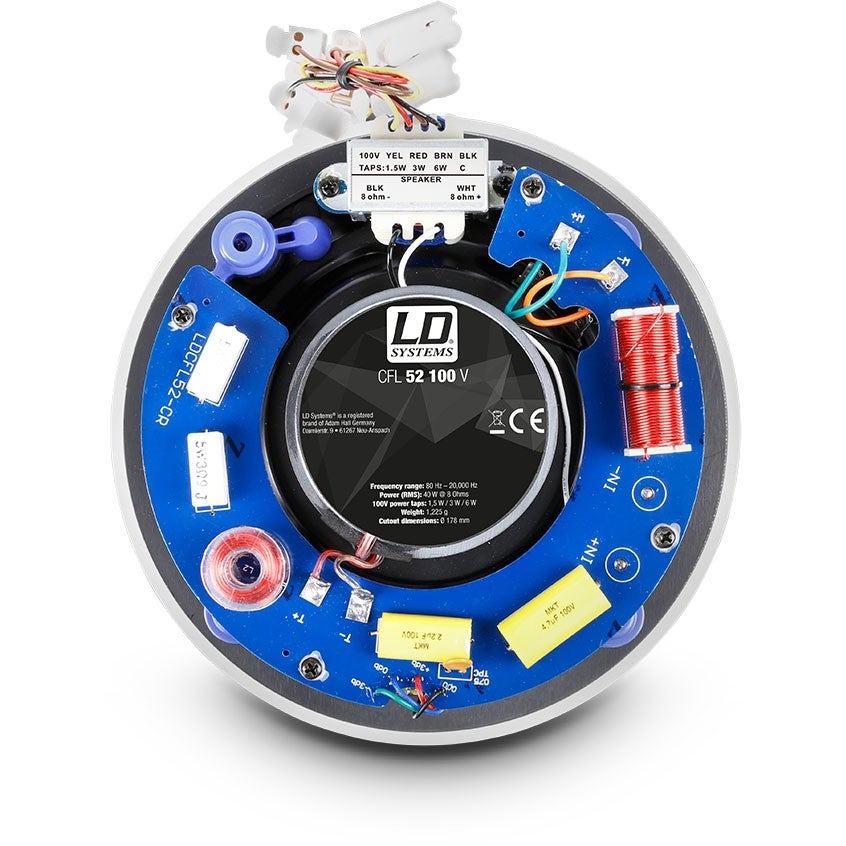 LD Systems Contractor CFL 52 100 V 5.25 inch frameloze 2-weg wandluidspreker 100 V