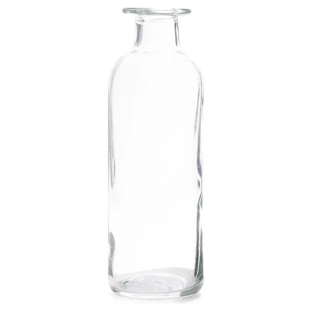Vase soliflore verre bleu ou transparent Ø5xH16cm