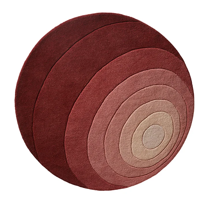 Verpan - Luna Teppich, Ø 120 cm, rose