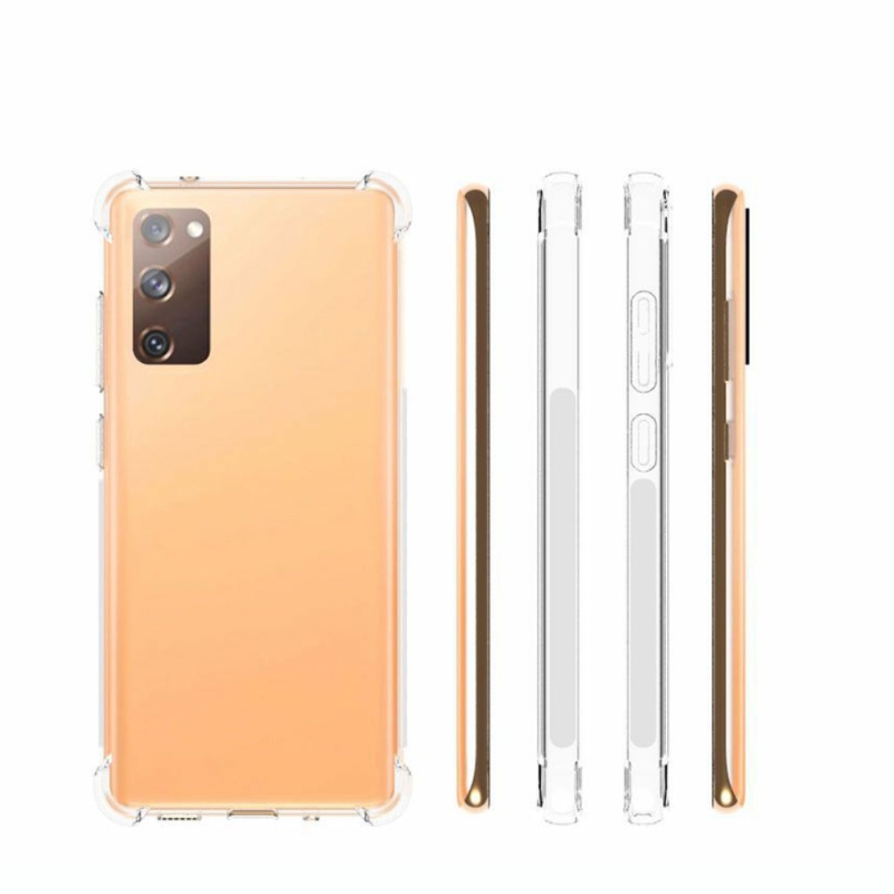 Samsung Galaxy S20 FE / S20 FE 5G Gummi Hülle Case Slim Design mit Air Cushion Fallschutz - Transparent