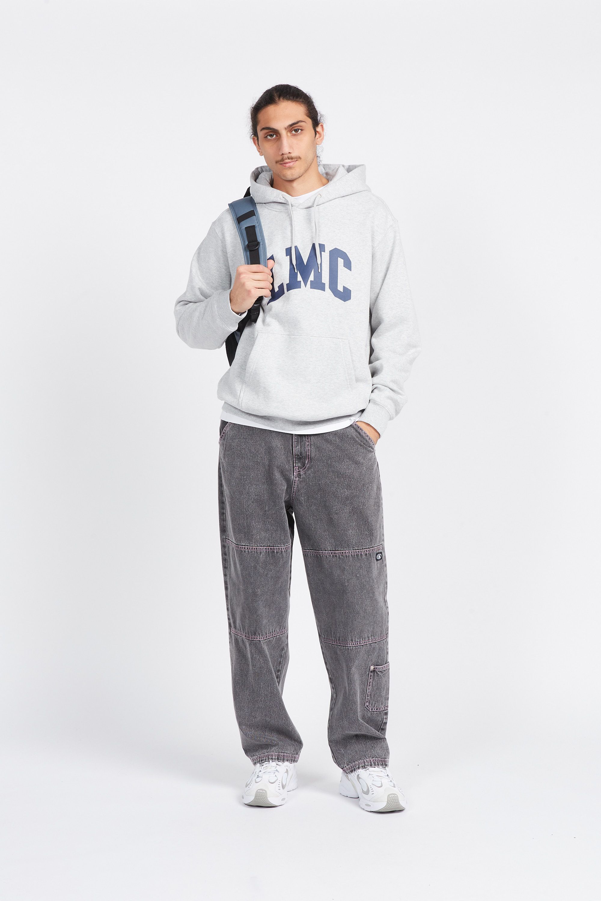 LOST MANAGEMENT CITIES Hoodie ARCH OG HOODIE Gris