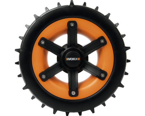 WORX Landroid aandrijfwielen met spikes voor een verhoogd klimvermogen tot 44,5% (24°)