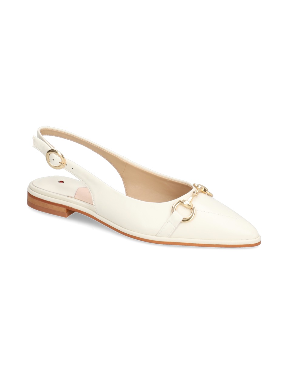 Glattleder Slingpumps