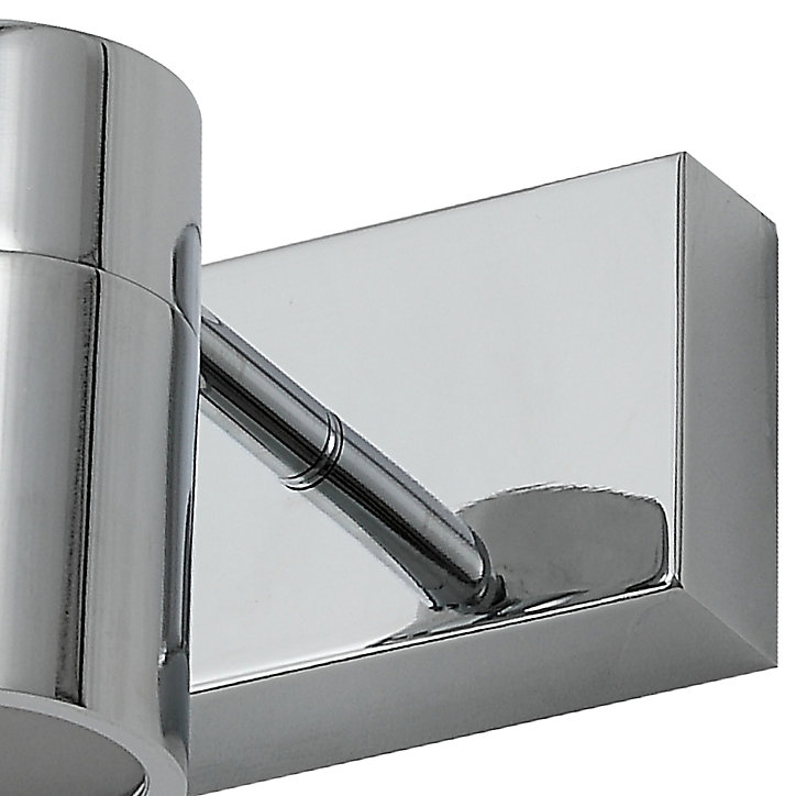 Spot de salle de bain 3 lumières G10 5W IP44 GoodHome argent