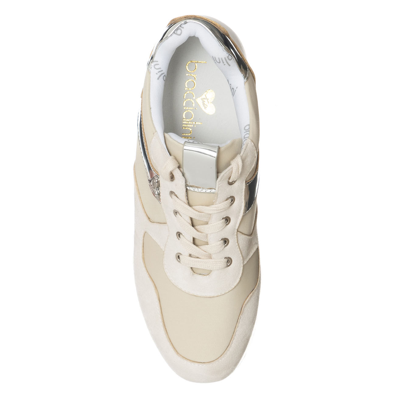 Tua By Braccialini Sneakers en Cuir Bad blanc/écru