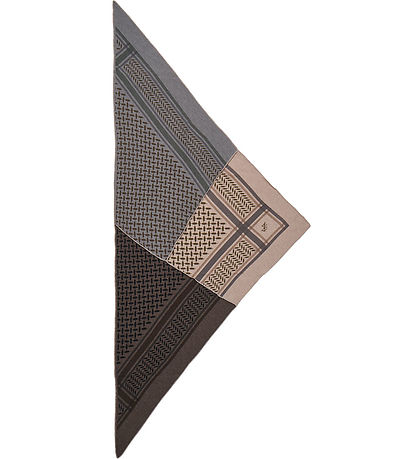 Lala Berlin Schal - 162x85 - Dreieck Trinity Patchwork - Leim