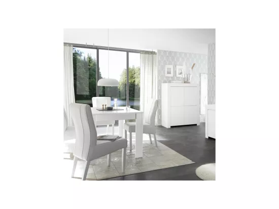 Vaisselier 4 portes Blanc mat - PISE