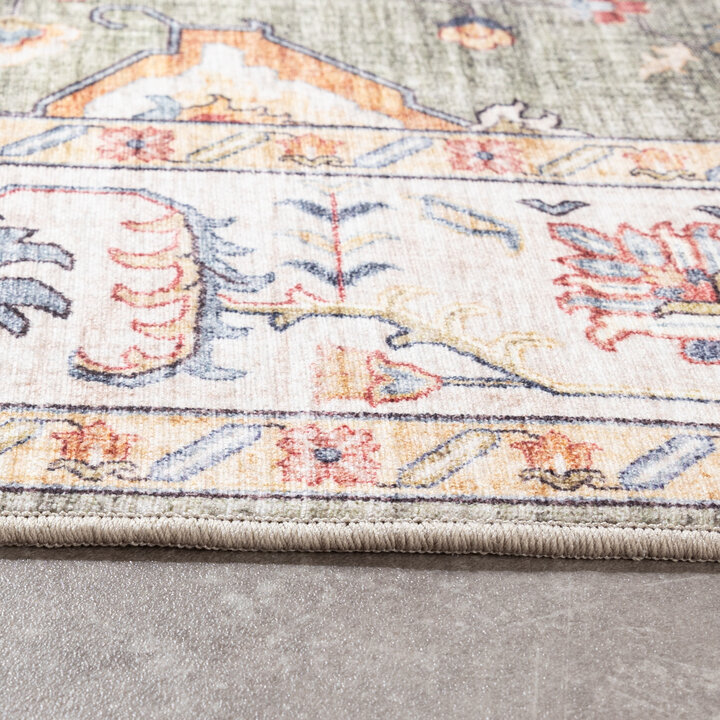 Vintage buitenkleed - Santo Medaillon Olijfgroen