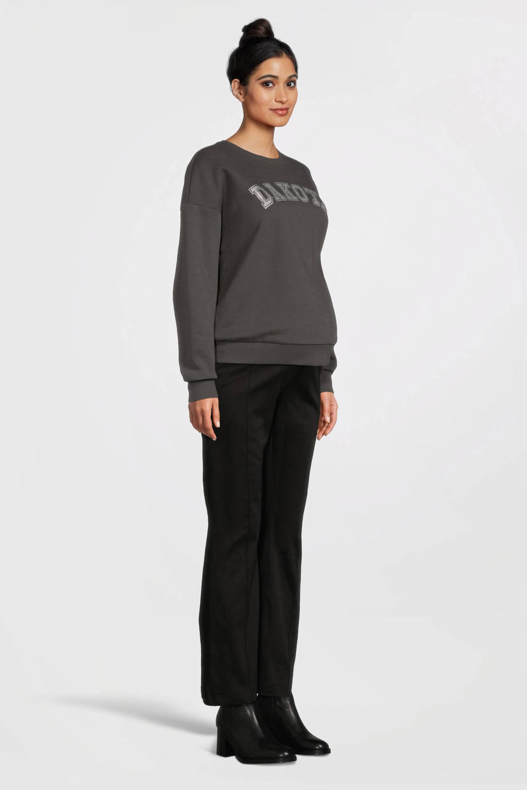 LOVE2WAIT flared high waist zwangerschaps flared broek zwart