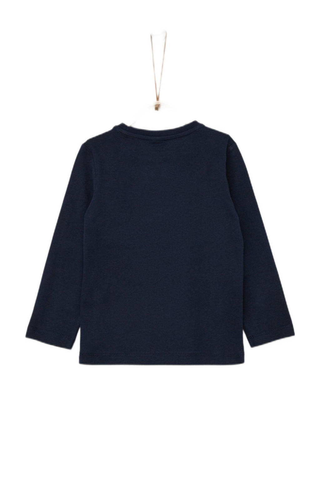 s.Oliver longsleeve met printopdruk donkerblauw