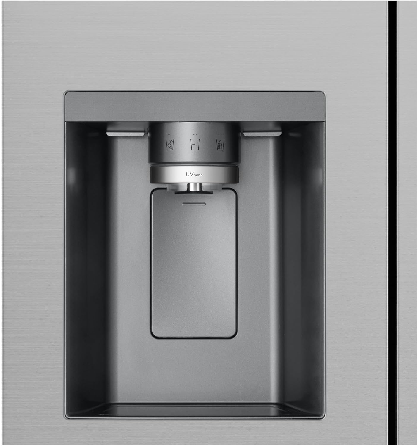 LG GSLE81PYBC Side by Side Kühlschrank | Klasse C | 628 L | Eis- | Crushed Ice- Wasserspender mit UVnano | Total No Frost | Smart Inverter Kompressor, Wi-Fi
