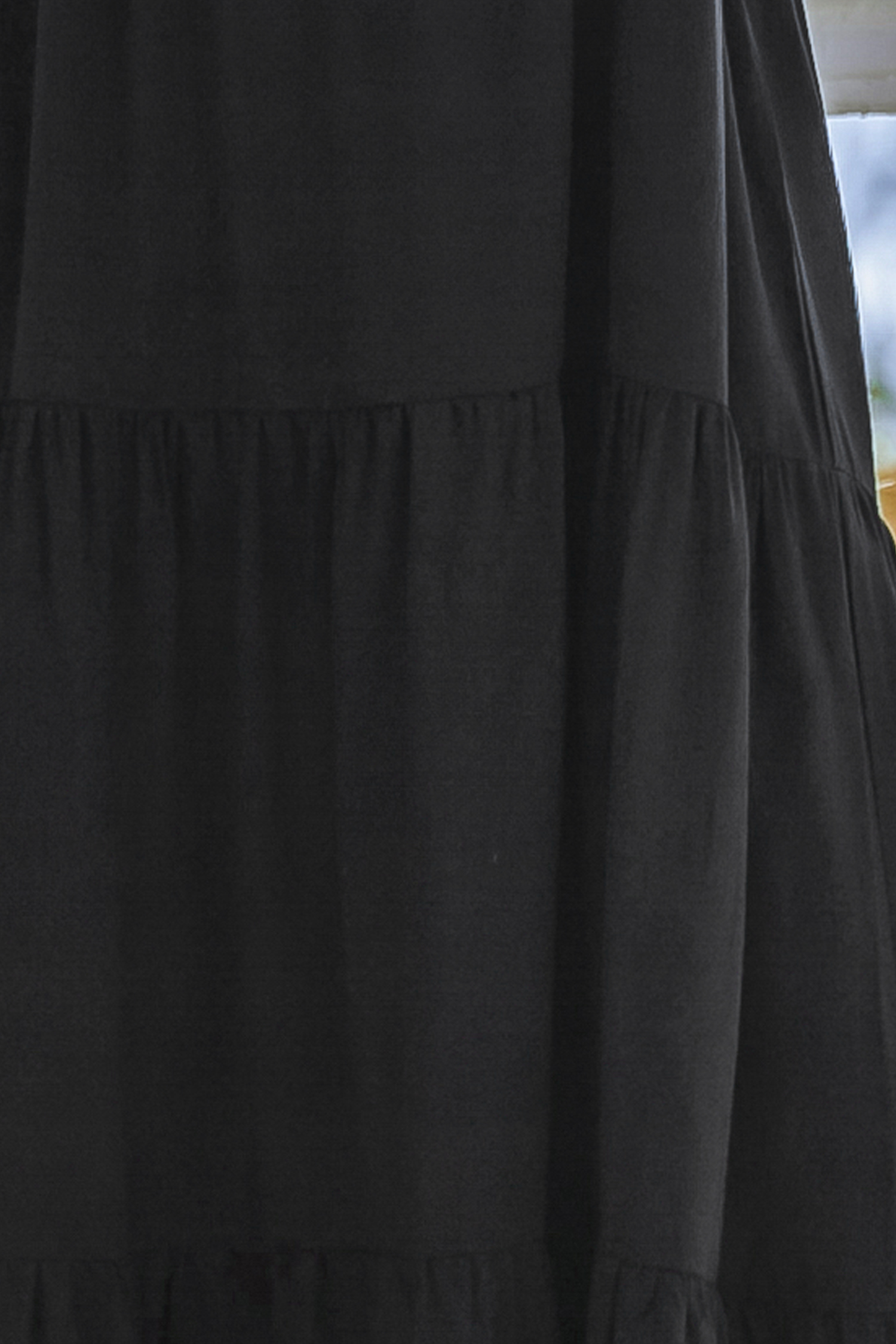 Robe maxi avec épaules à nouer noir