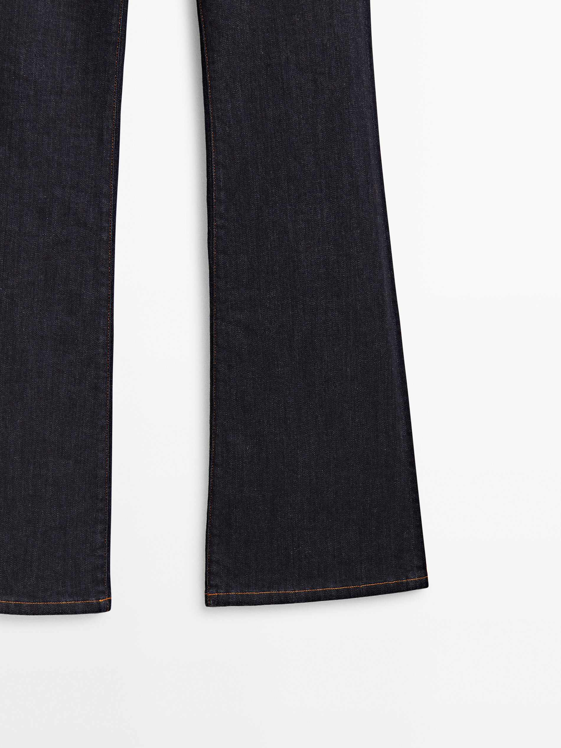 Calça jeans flare skinny para pessoas altas - AZUL ESCURO