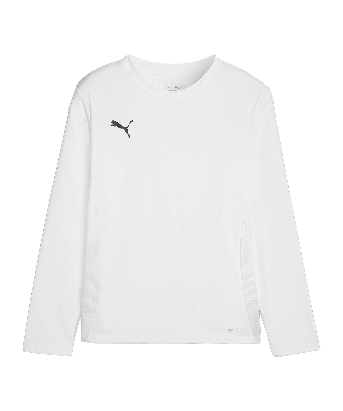 PUMA teamGOAL Trikot Langarm Kids Weiss Schwarz F04