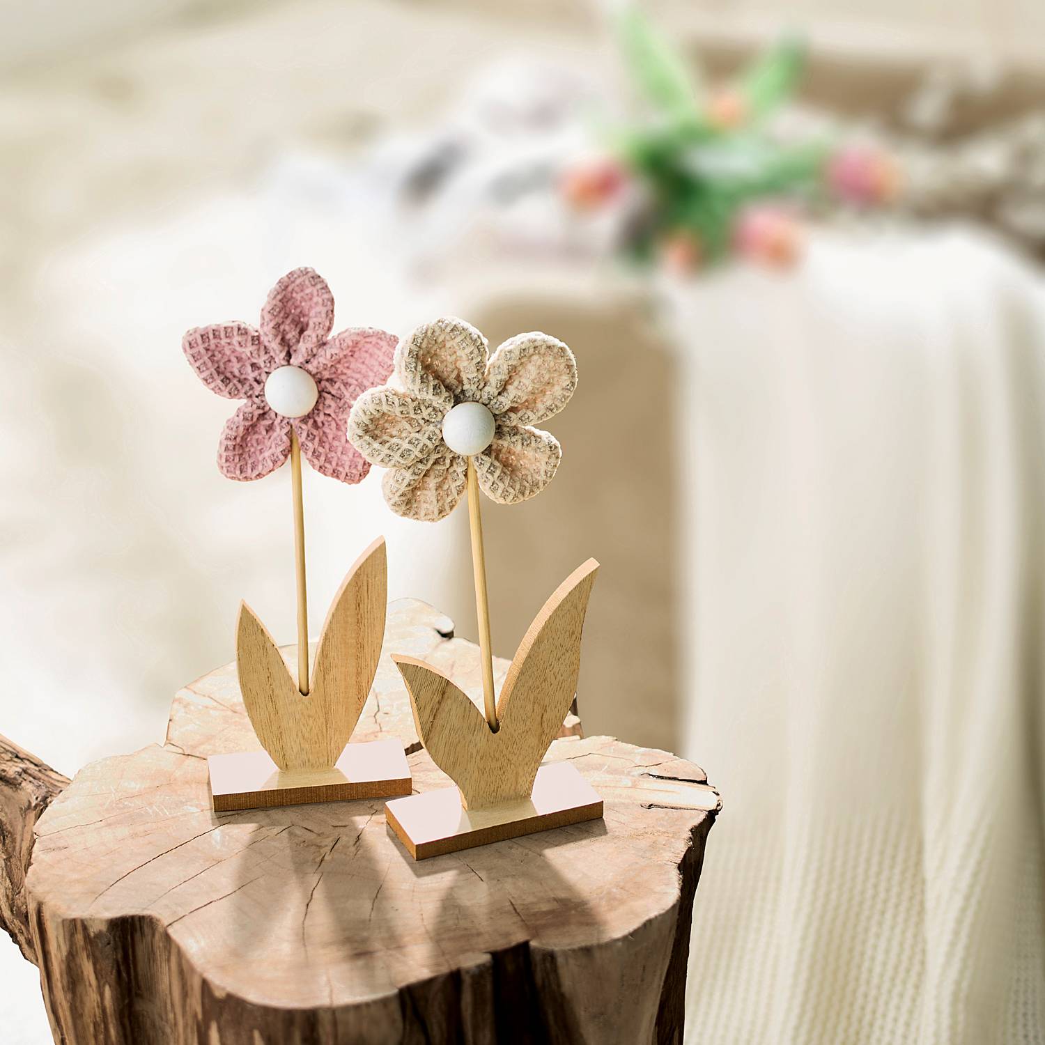 Deko-Blume im 2er-Set