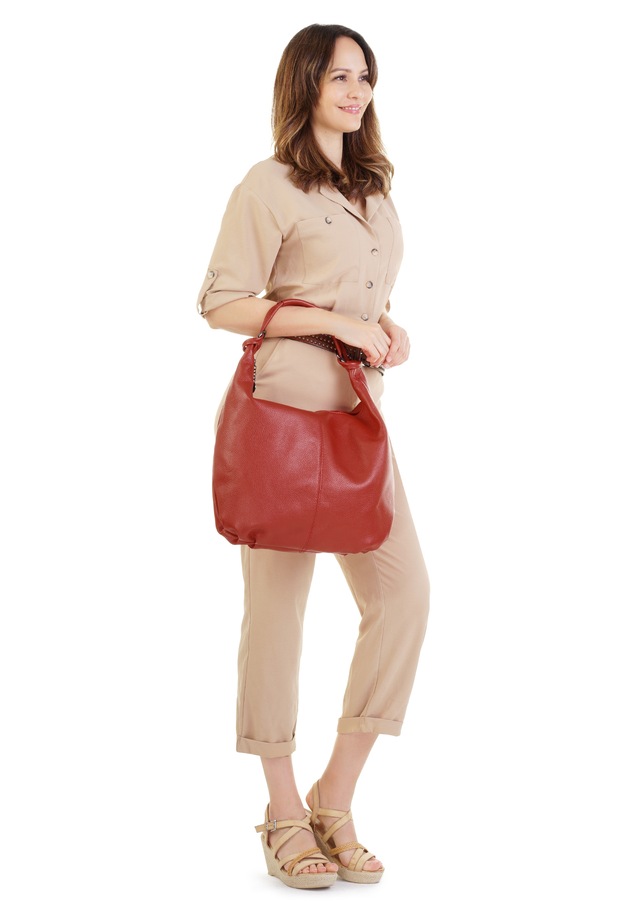 Cluty Shopper echt Leder, Made in Italy