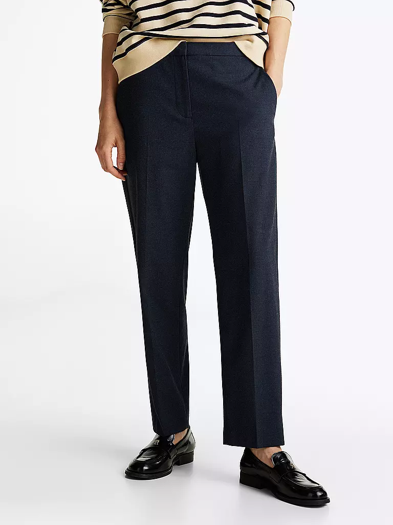 TOMMY HILFIGER Businesshose Slim Fit  dunkelblau