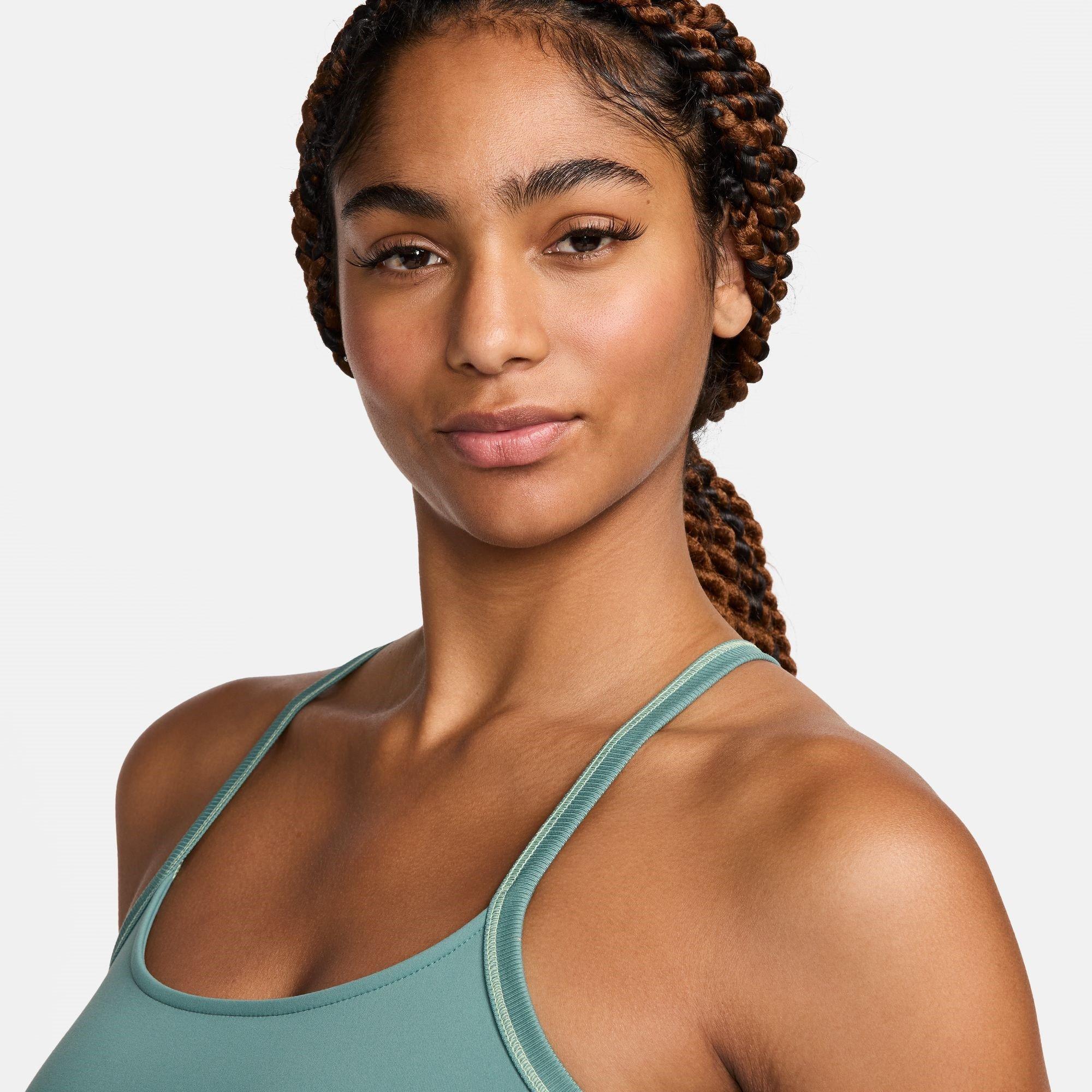 Nike One Fitted Womens Dri FIT Crop Tank Top