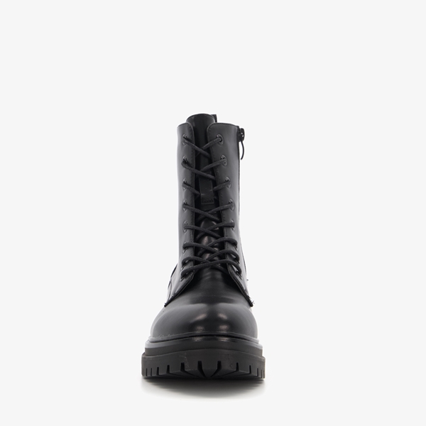 Blue Box dames veterboots zwart