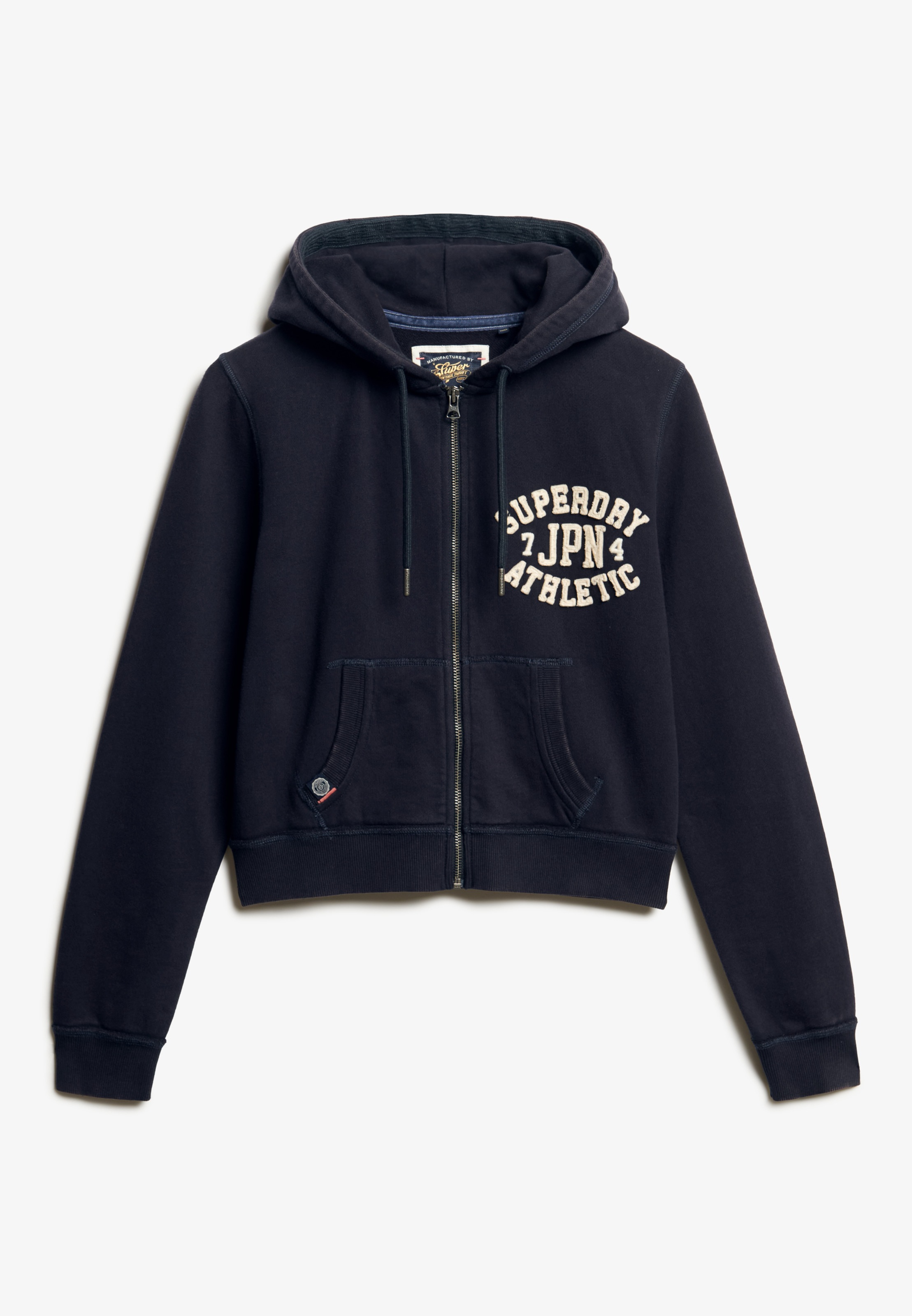Superdry Kapuzensweatjacke »ATHLETIC RELAXED CROP ZIPHOOD«
