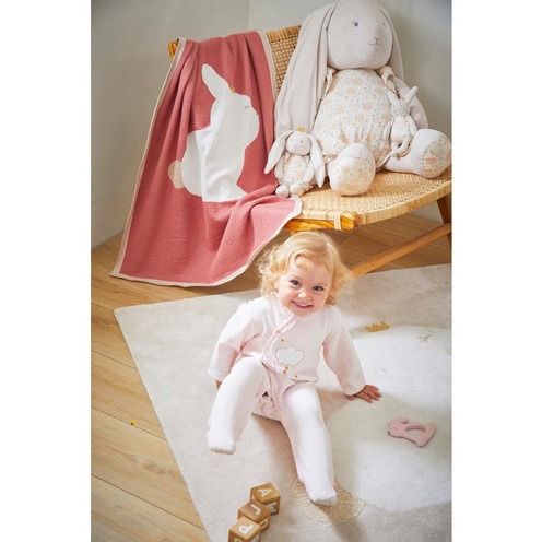 Couverture tricot 75x100 Bio Pili Lina & Joy - NOUKIE 'S