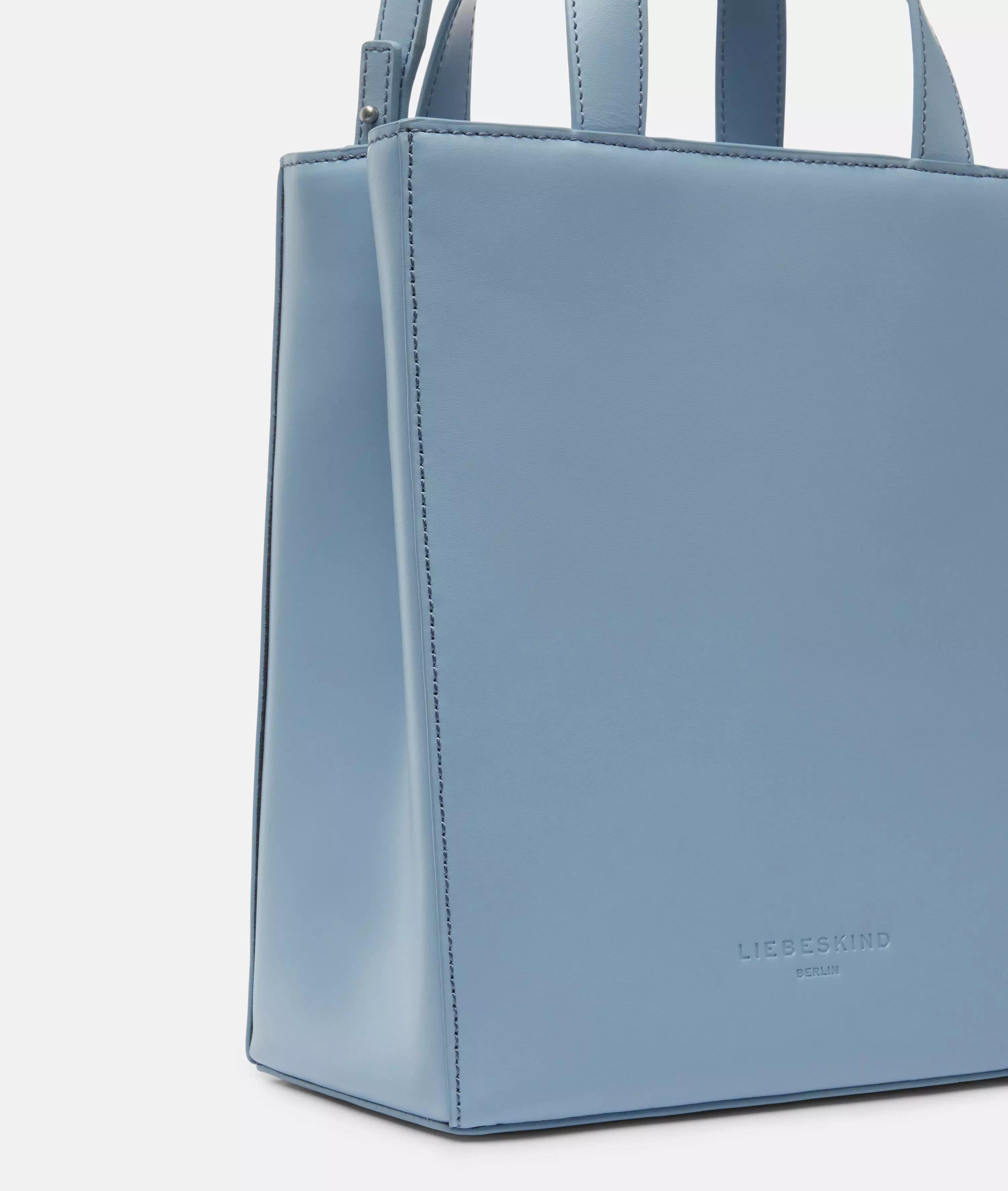 Paper Bag S Handy tote made from smooth leather