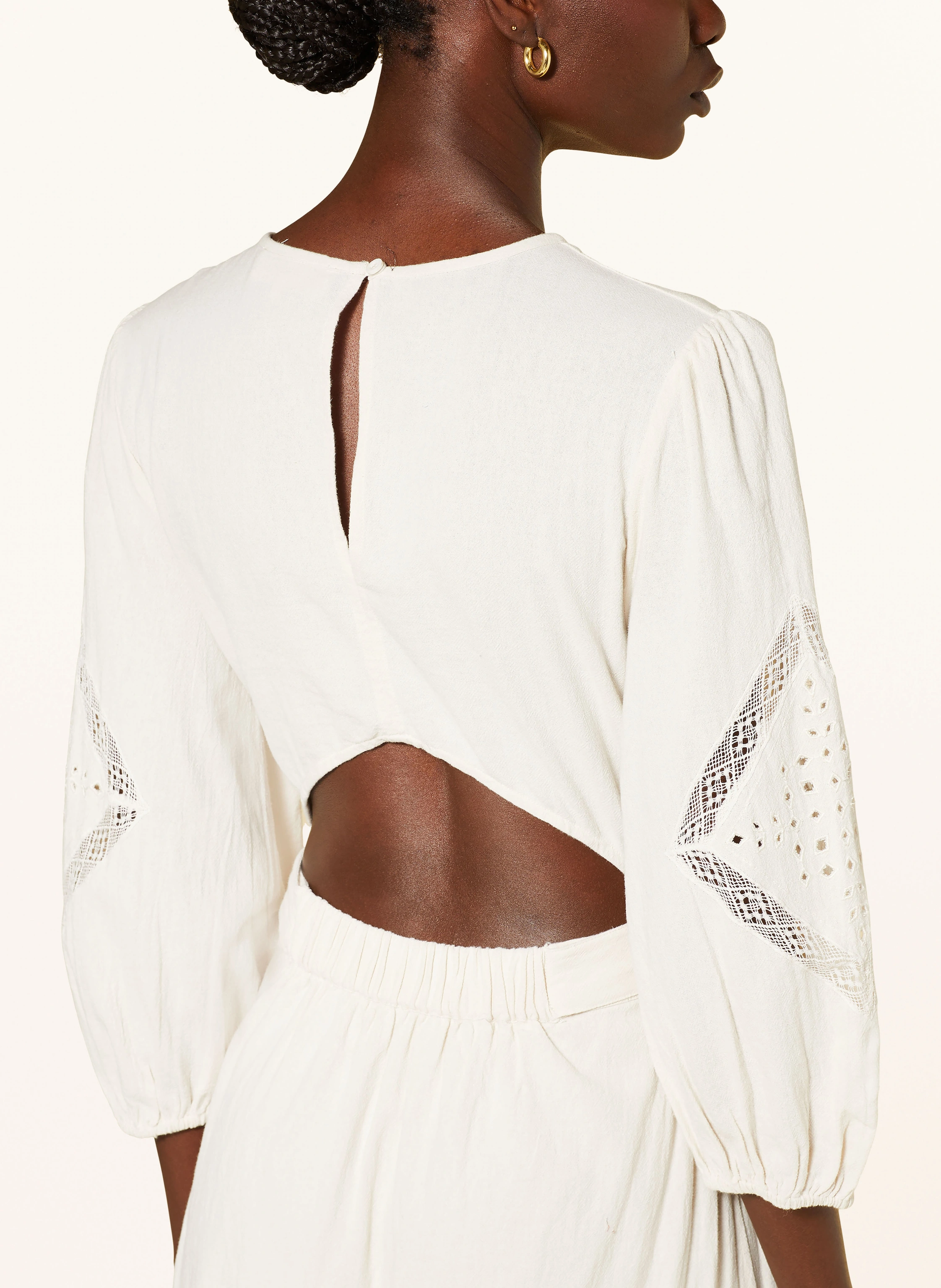 ba&sh Kleid ELVINA mit 3/4-Arm und Cut-out