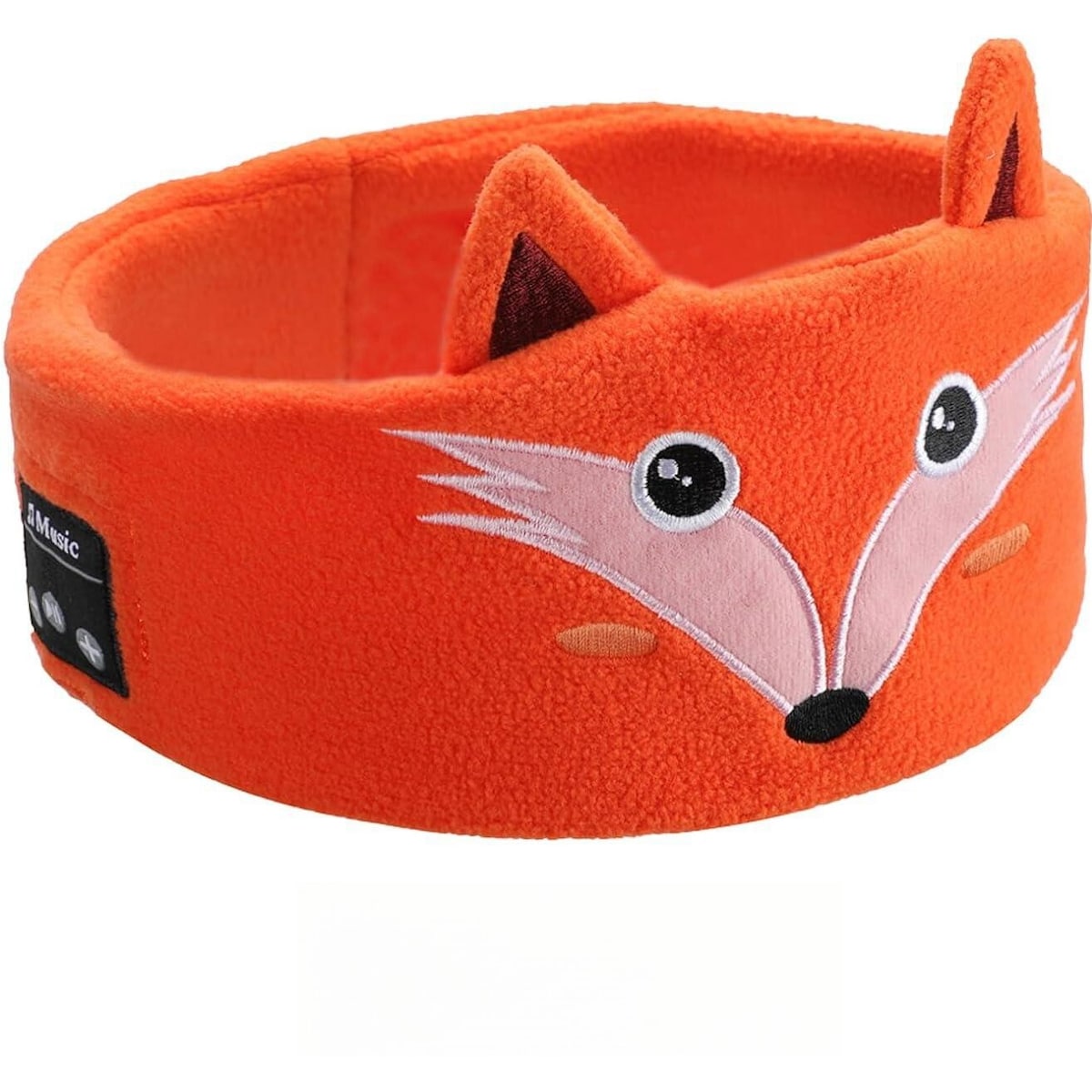 Pannebånd med hodetelefoner og Bluetooth / sovemaske Oransje