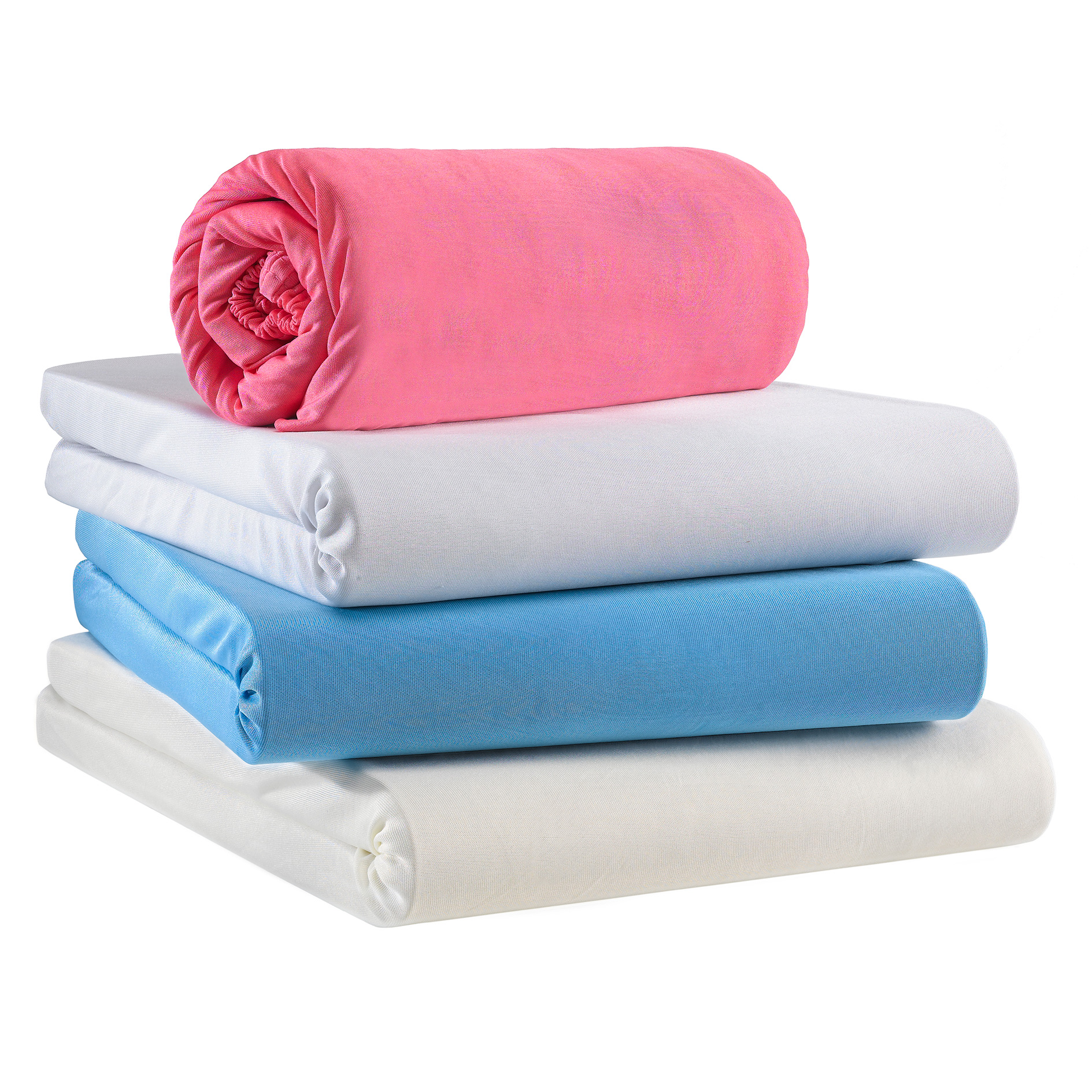 Kinder Microfaser-Spannbettlaken - pink - 60x120 bis 70x140 cm