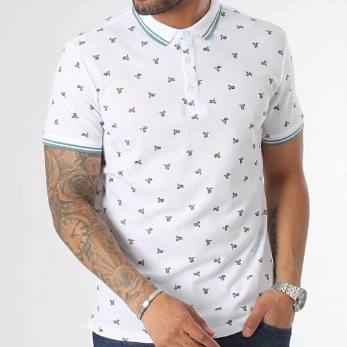 Polo Manches Courtes Blanc