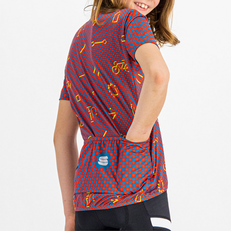 Sportful Kinder Checkmate Radtrikot