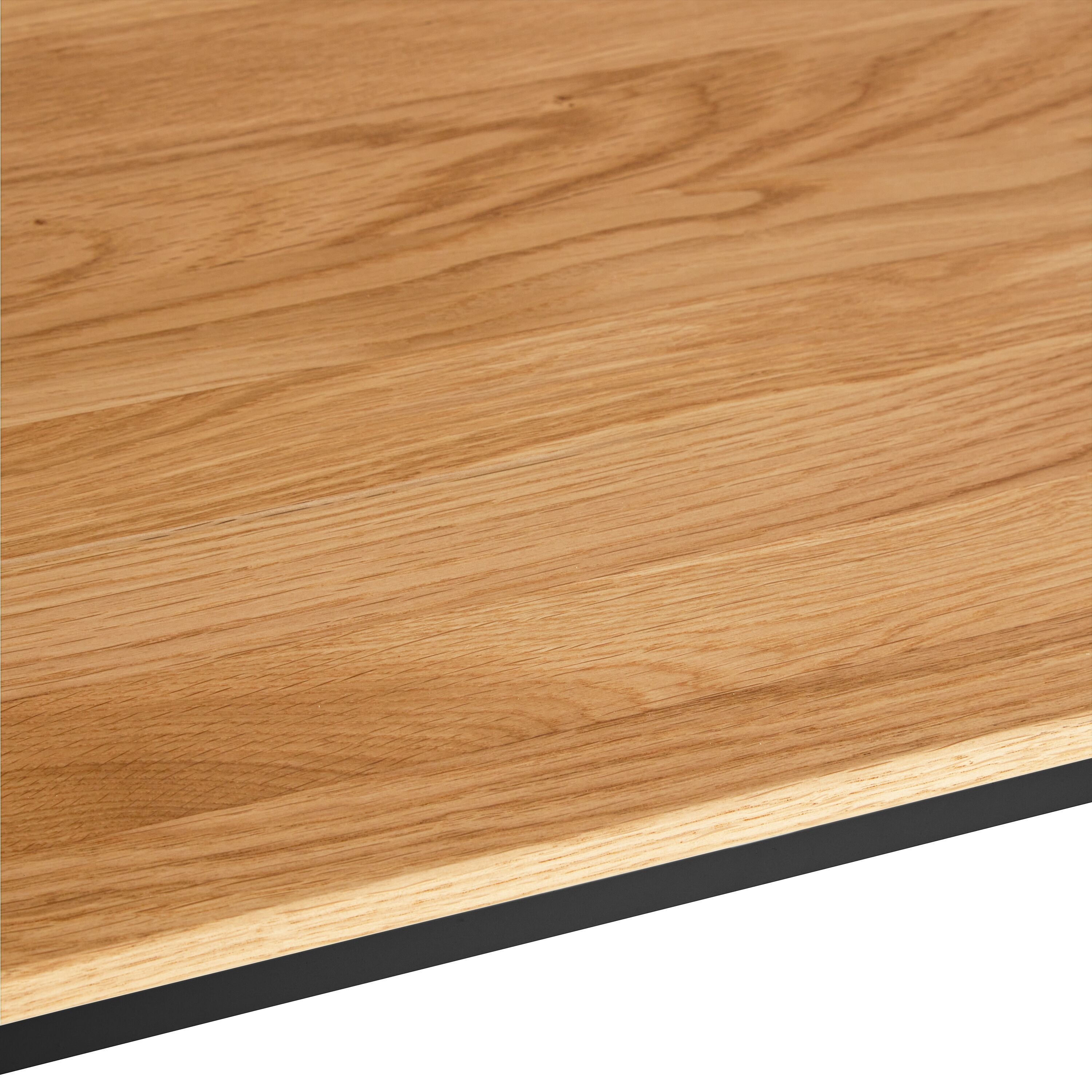 AVEA Salontisch - Eiche massiv / schwarz / B: 120.0 cm x T: 70.0 cm x H: 44.0 cm