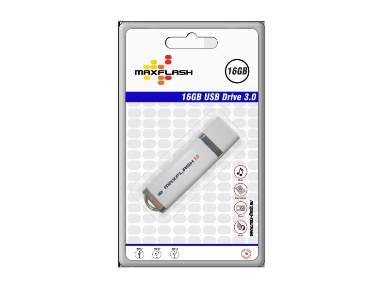 MaxFlash USB-Stick USB Stick Highspeed USB3.0 16 GB USB-Stick mit 16 GB Speicherkapazität und 45 MB/s Lesegeschwindigkeit