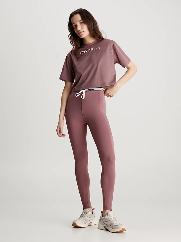 Camiseta cropped de malha para academia