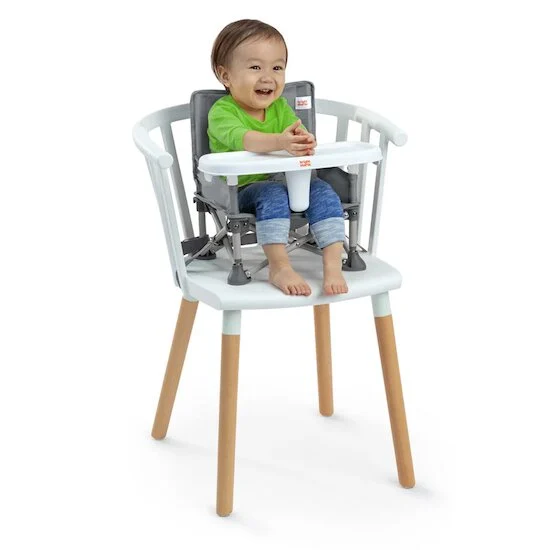 Rehausseur de chaise nomade pliant Pop'n Sit Booster   Gris        de               Bright Starts
