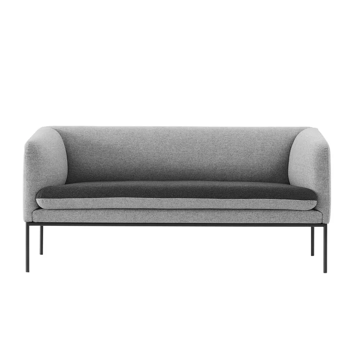 Ferm Living - Turn Sofa, 2-Sitzer, Baumwolle / Leinen natur