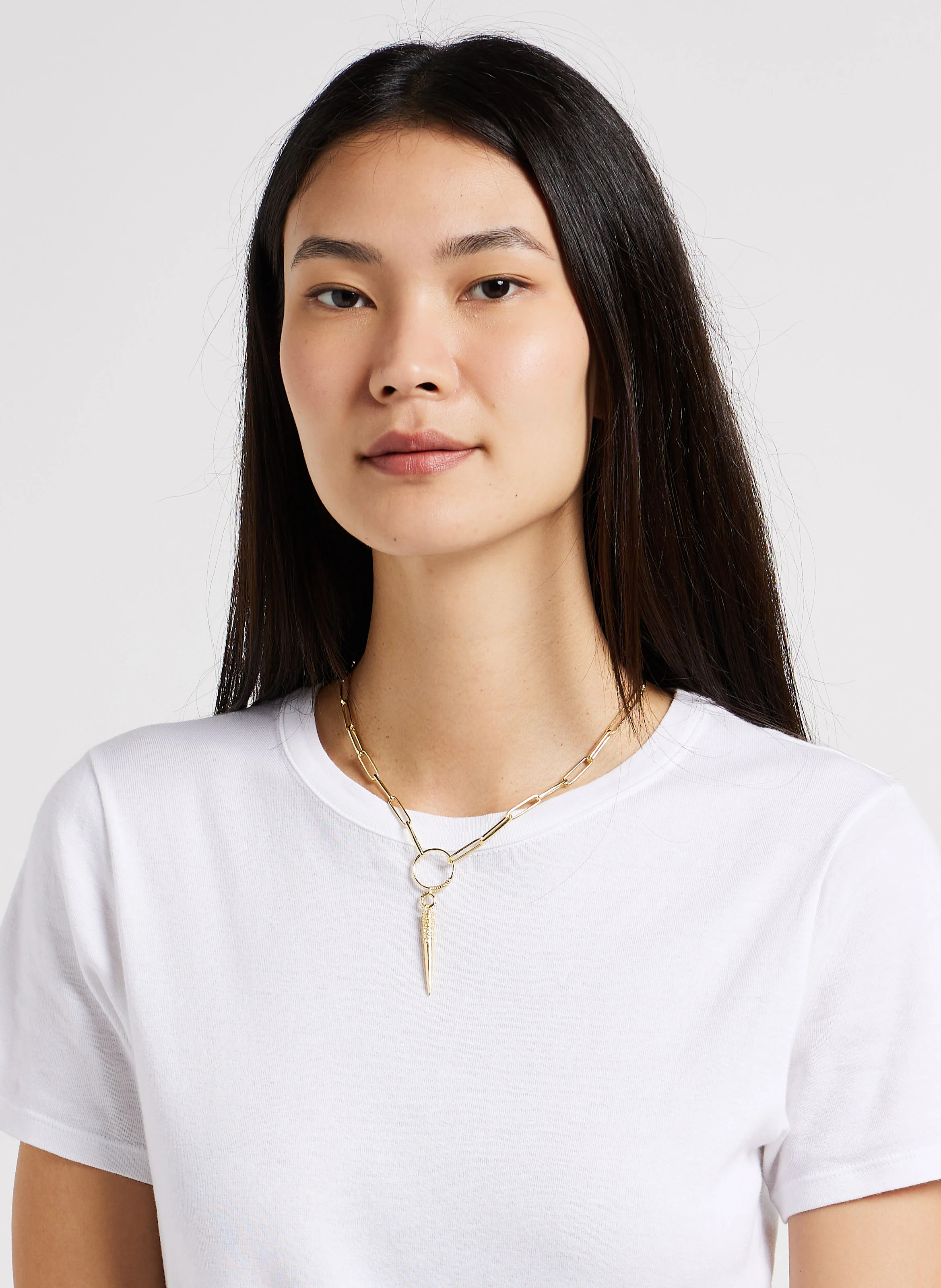 NAOKI - Collier chaîne avec pendentif | Doré