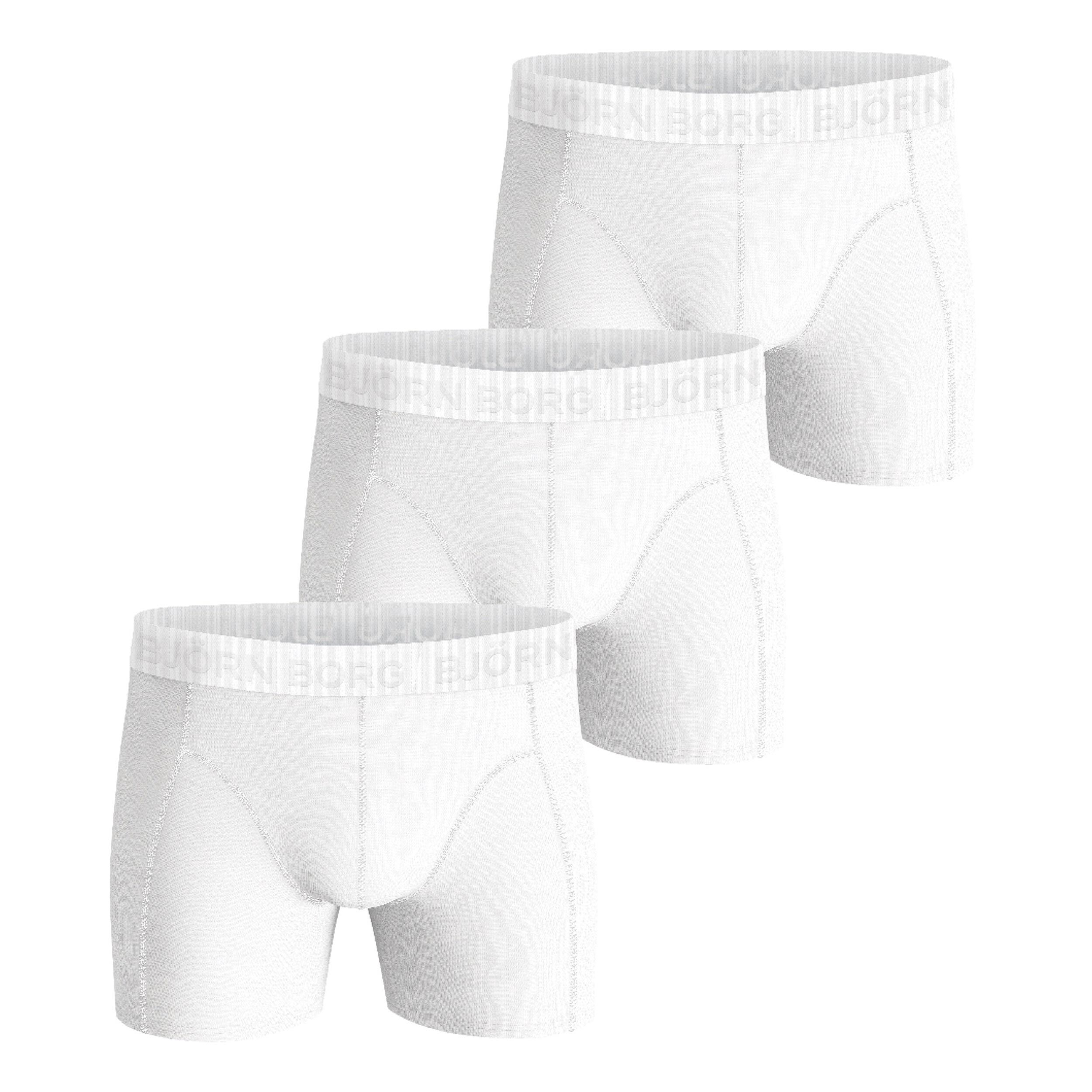 Björn Borg Stretch Caleçon Pack De 3 Hommes - Blanc