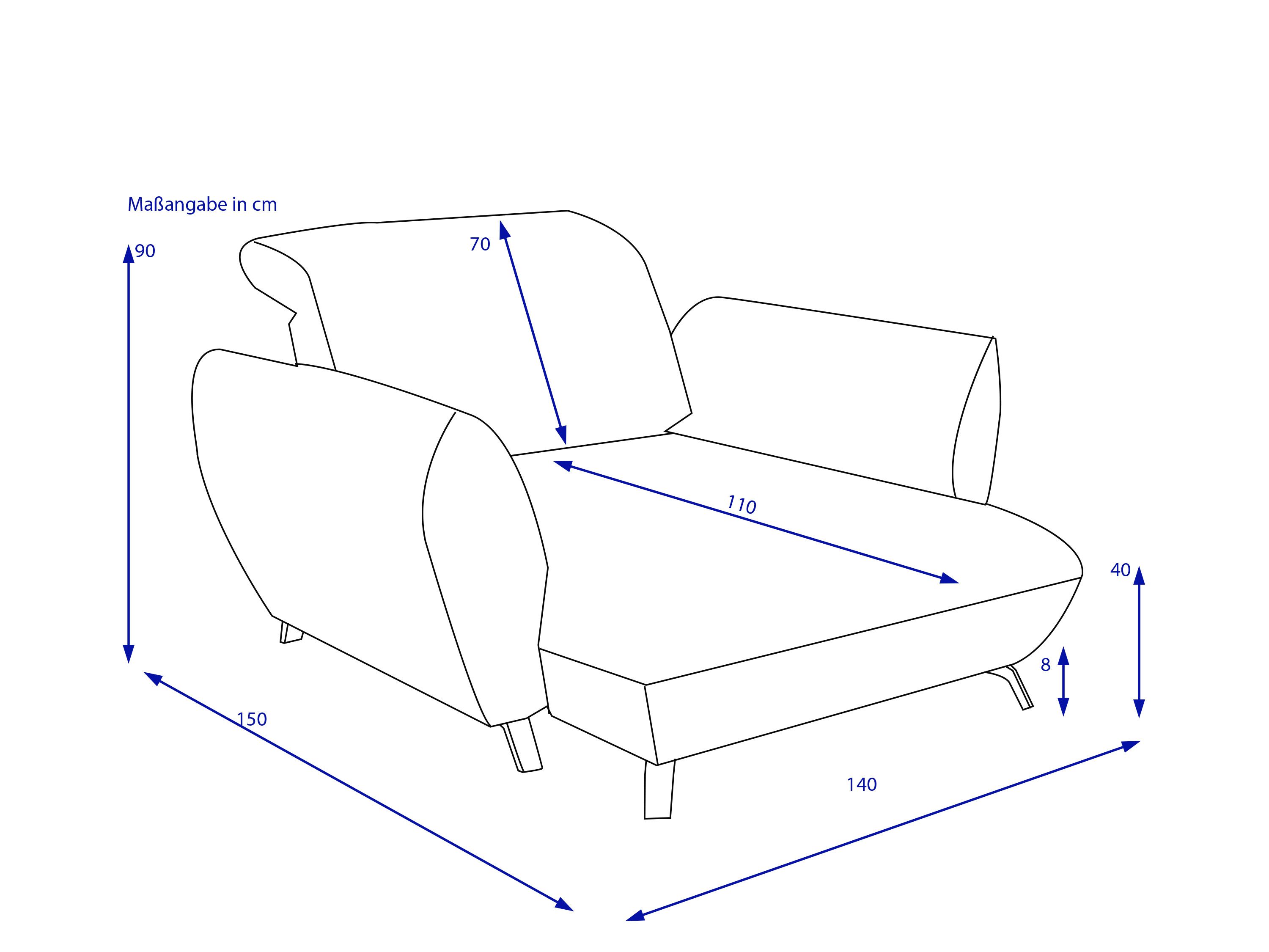 Loveseat PENELOPE mustard 30
