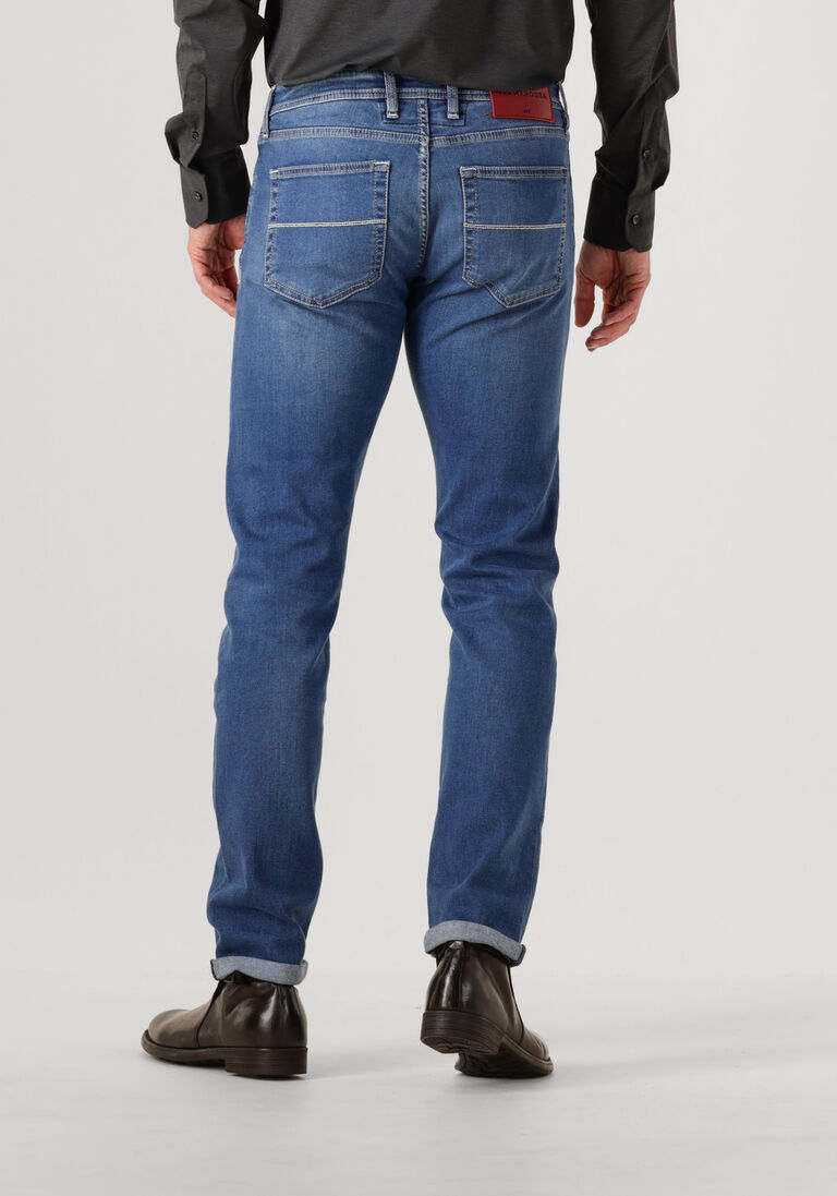 donkerblauwe tramarossa slim fit jeans michelangelo