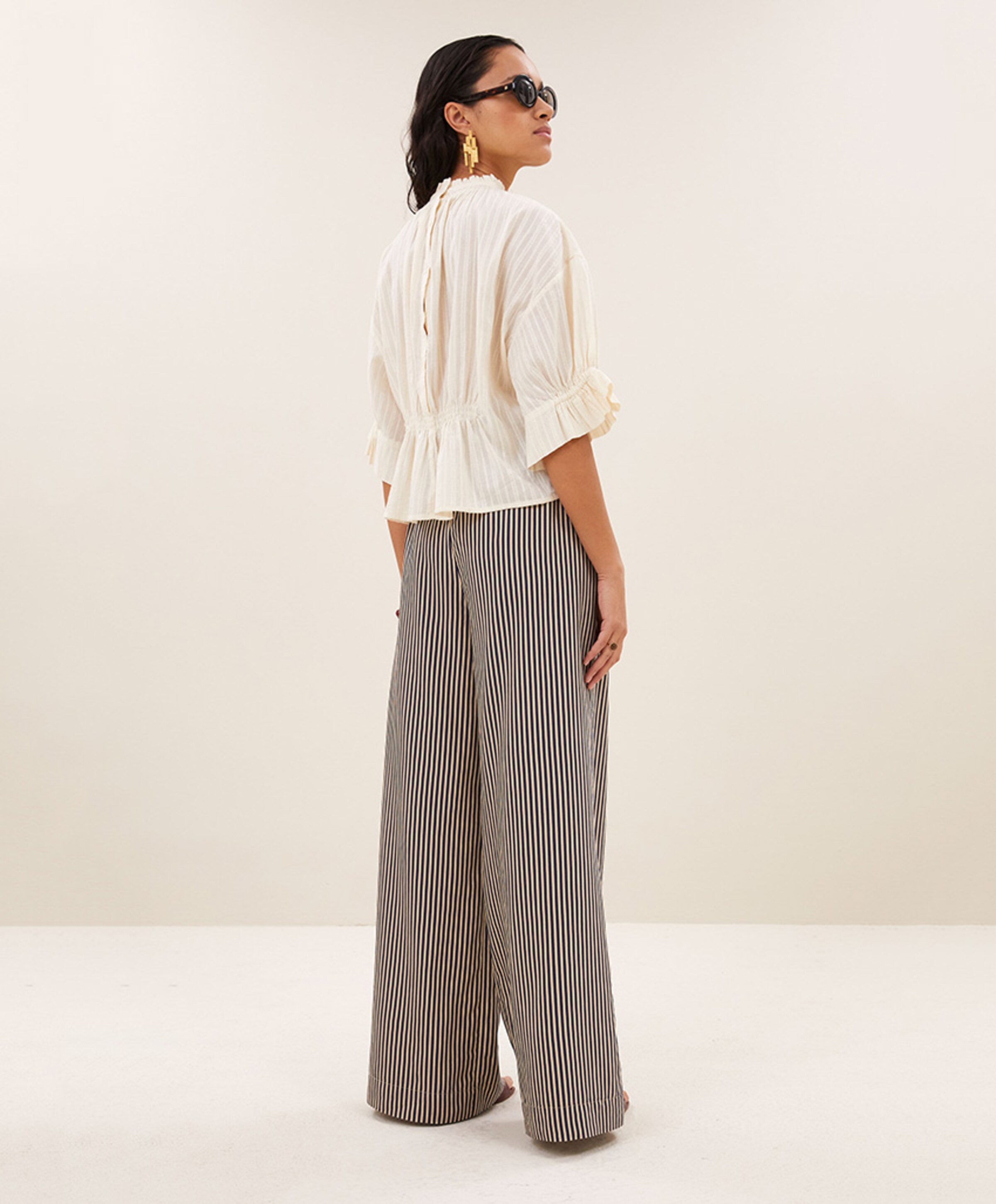 by-bar Dames blouse beige