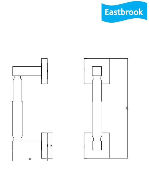 Eastbrook Rimini messing toiletrolhouder schuifbaar chroom