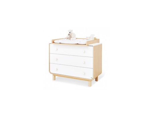 PINOLINO - Meuble à langer Commode Table a langer Round Large L 115 x P 77 ou 54 x H 98