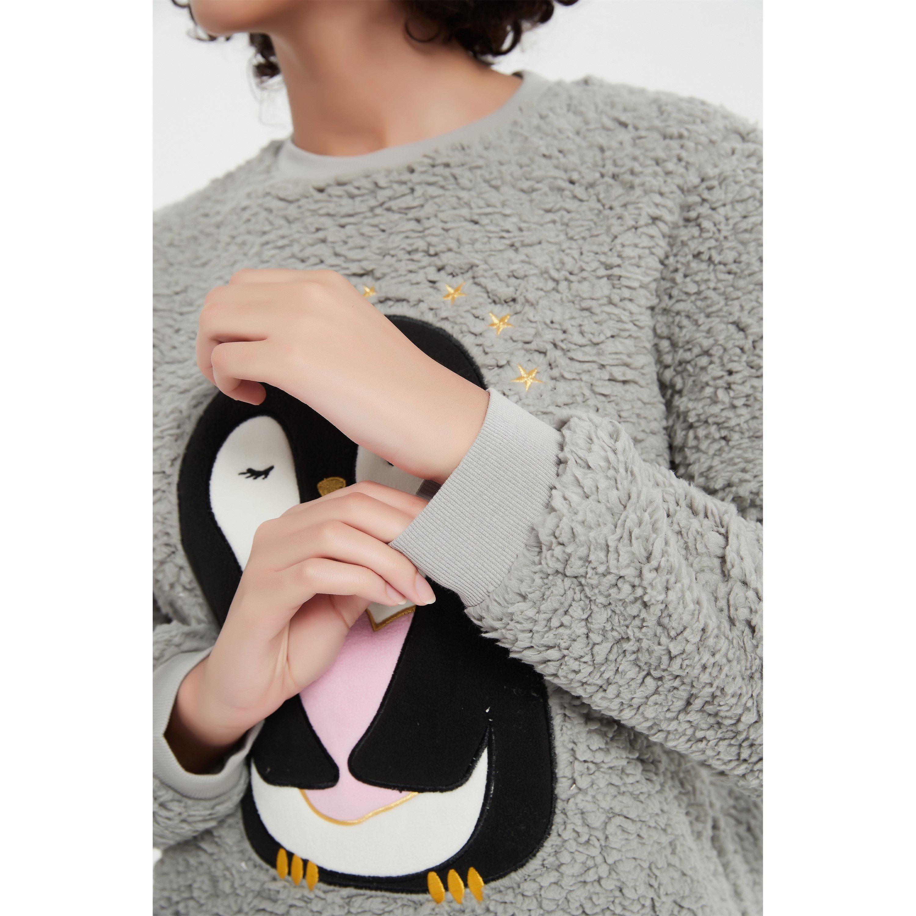 Linea Ladies Penguin Pyjama and Hot Water Bottle Gift Set