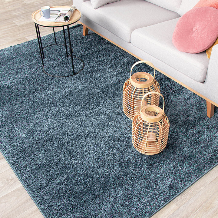 Hoogpolig vloerkleed - Lofty Blauw | Haal kleur in huis!