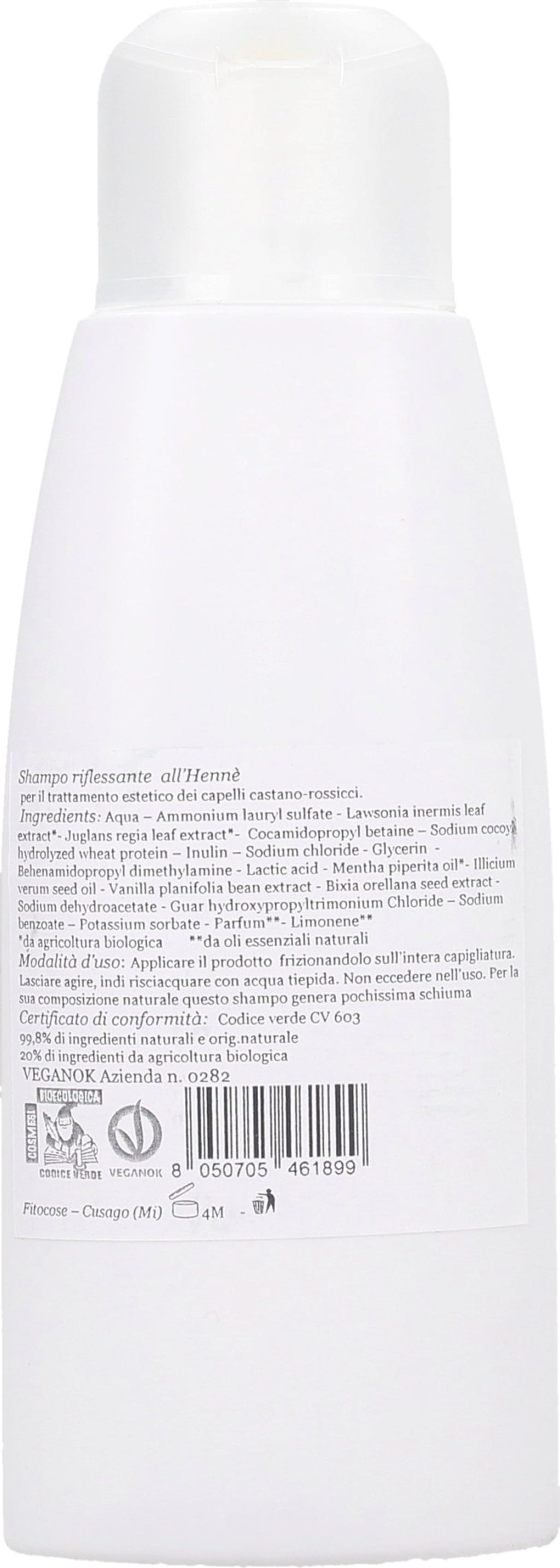 Fitocose  Henna Red Shine Shampoo, 200 ml